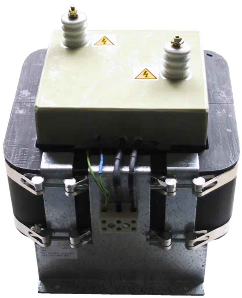 foto van &eacute;&eacute;n van onze hoogspanningstransformator uitvoeringen